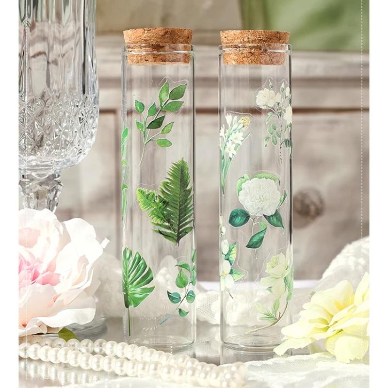 60 шт./упак. Наклейки с растительными цветочными кластерами, креативные канцелярские товары для джанк-журнала, декоративные наклейки для DIY, скрапбукинга, школьные принадлежности