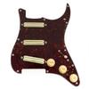 Musiclily SSS Strat Pickguard for Ceramic Single Size Humbucker Strat Electric Guitar 4P Tortoise Shell Pattern Pro-SE ST-DPHC Pre-wired
