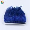 Wholesale Saddle Rooster Feather Fringe Trim Height 8 -10cm Burgundy Rooster Feather Trimming Ribbon Feather Sewing Feather