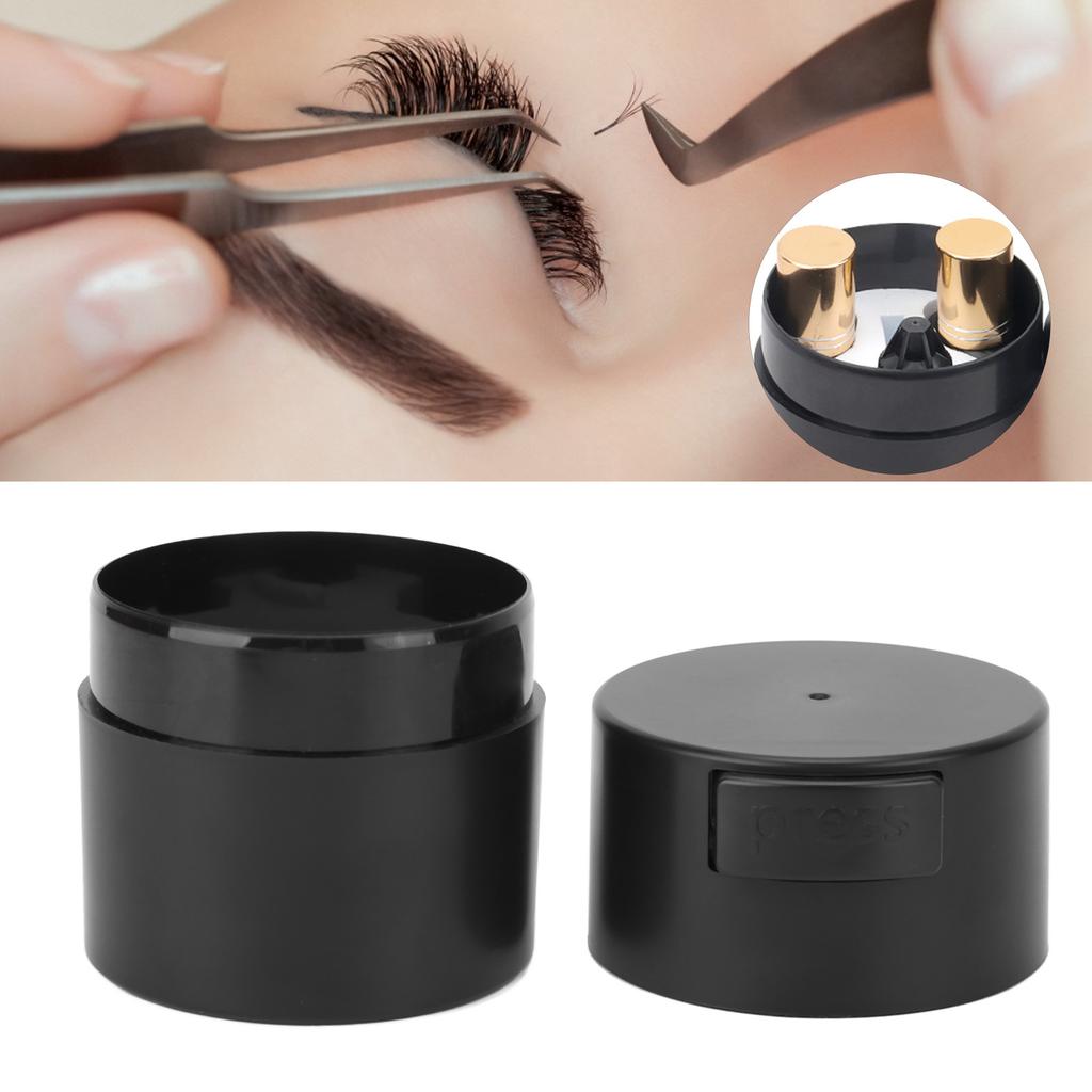 Eyelash Glue Storage Box Negative Pressure Large Capacity Lash Extension Adhesive Container Jar