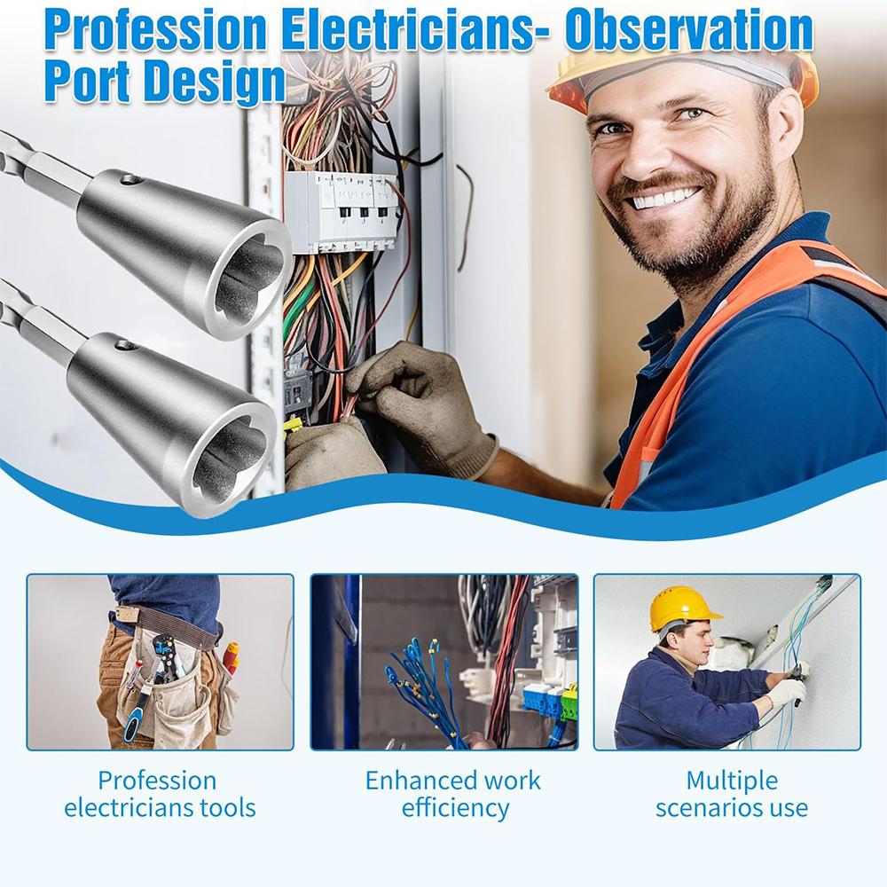 2 шт. Инструмент для скручивания проводов для дрели для дрели Профессиональный инструмент электрика