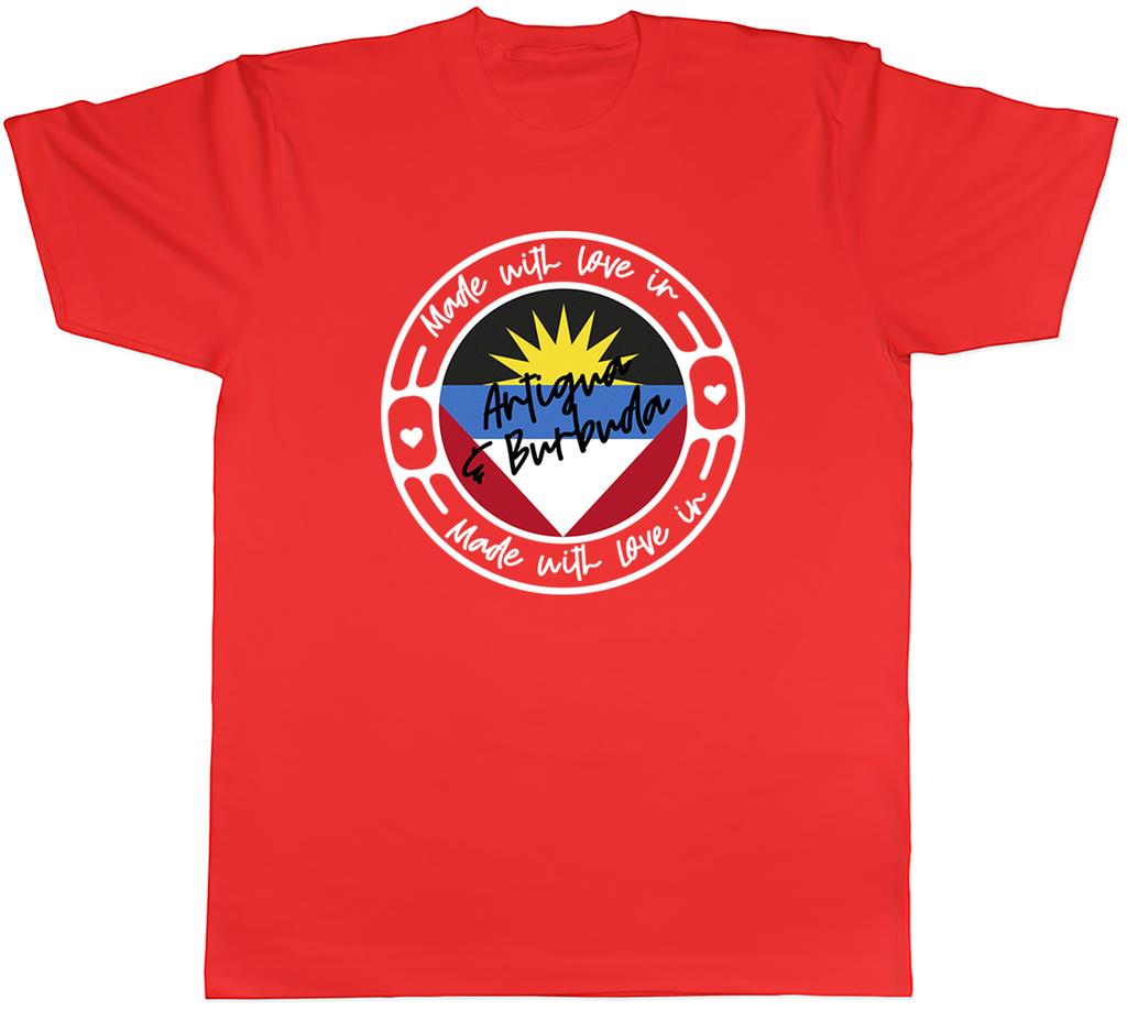 Made With Love In Antigua Barbuda Unisexs Unisex TShirt Tee