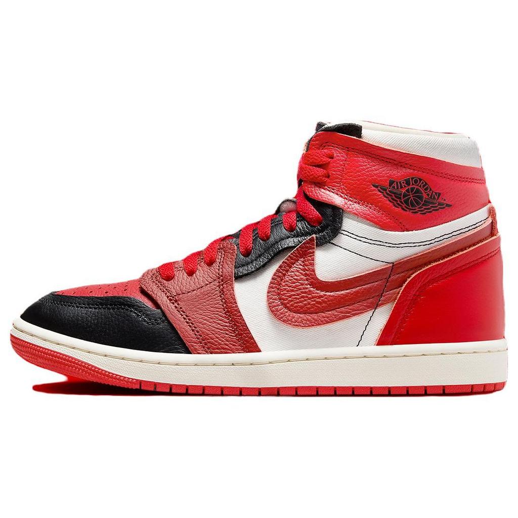 Air Jordan 1 High Method of Make Sport Красные женские кроссовки Dune-Red Black Sail FB9891-600