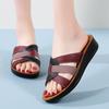 Женские тапочки-сандалии, уличные, нарядные, с открытым носком, повседневные, прогулочные сандалии для мам, большой размер