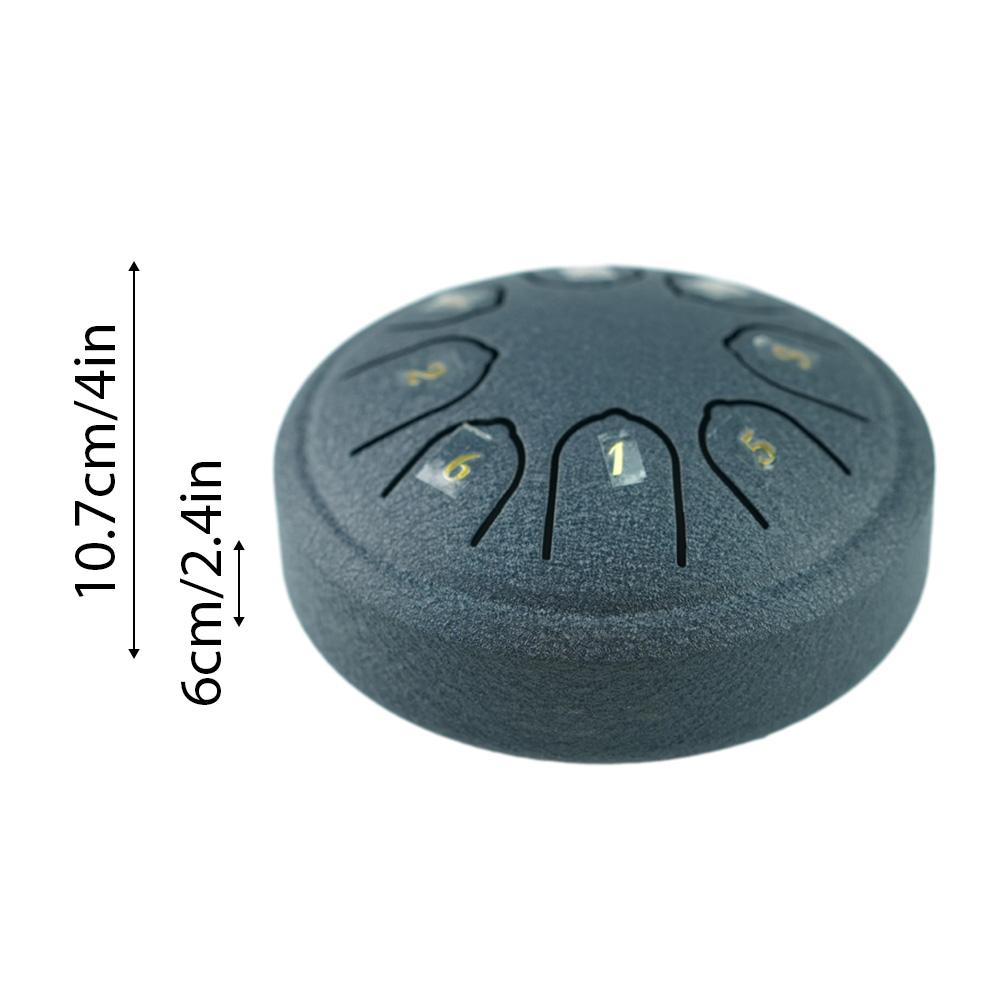 Стальной язычковый барабан 4 дюйма 8 нот до мажор ударный инструмент портативный успокаивающий барабан с барабанными палочками для медитации йоги