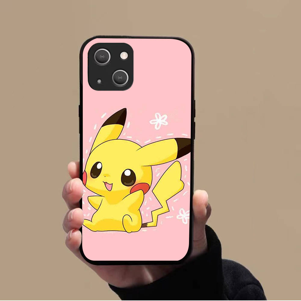 Мягкий чехол KK-44 Pikachu для Xiaomi Poco F5 F6 M6 X3 X6 Redmi 10A 10C 12C 13C 9A 9C 9T A3 A3X Note 8 9 10 11 12 13 C65 C50 C51 C55 Pro Plus 4G 5G
