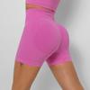 Seamless Yoga Shorts Booty Lifting Push Up Booty Amplify Shorts Women Gym High Waist Shorts Ribbed Workout Fitness Shorts