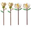 Simulation Flowers Micro Building Blocks Assembly Rose/Sunflower/Tulip/Orchid Eternal Bouquet Home Decor Bricks Toys Girl Gifts