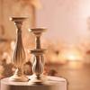 Подсвечник из белого дерева в форме пудры, европейский римский подсвечник-колонна
