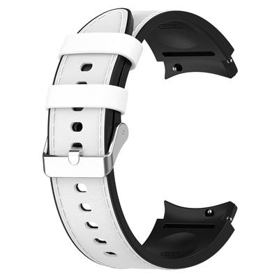 Классический силиконовый+кожаный ремешок для Samsung Galaxy Watch 6 5 Pro 40 мм 44 мм Band Watch6 4 Classic 47 43 мм 46 мм сменный браслет Correa