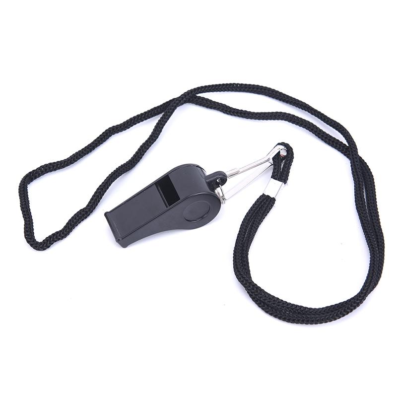 2Pcs Whistle Sports Referee Training Whistle Outdoor Survival With Lanyard