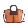 Vintage Embossing Handbags Genuine Leather Ladies Shoulder Bags for Women Ladies Crossbody Bags Purse