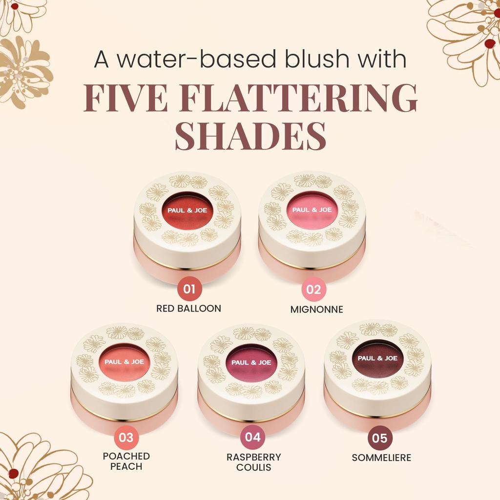 Paul Joe Gel Blush Raspberry Coulis & #04