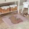 1PC Buttle Tea Hamster Kitchen Rug Non-Slip Door Mat Pop design Bathroom Rug Bath Mat Carpet for Home Sink Laundry ecoreeree
