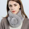 Rabbit Fur Scarf Neck Women's Winter Korean Version Thickened Versatile Winter Double Sided Rex Rabbit Fur Fur Scarf Neck