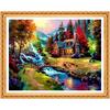 Алмазная вышивка Пейзаж Полный круглый Алмазная картина Вышивка крестиком Rhinestone Kit Домашний декор