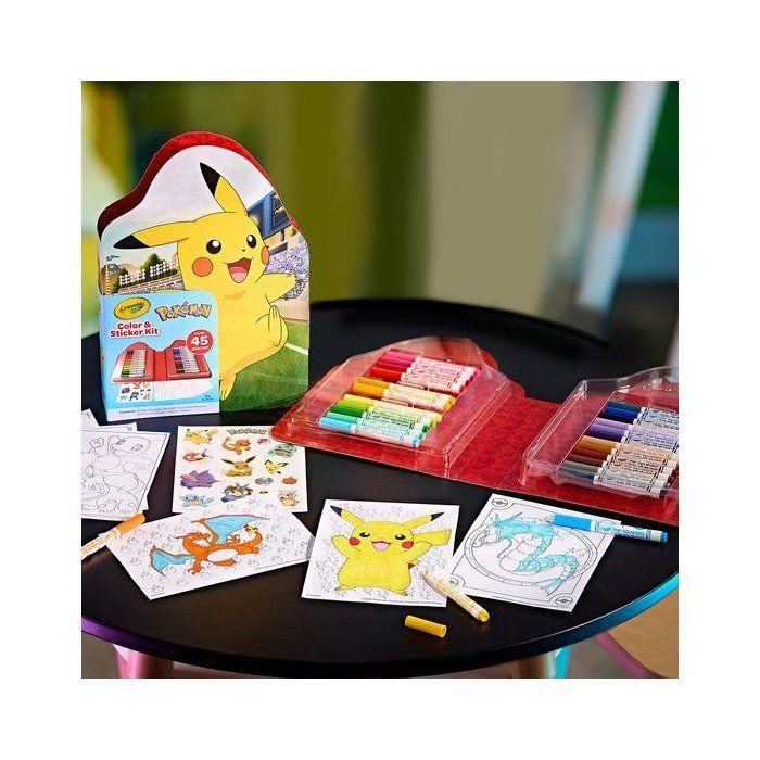 Coffret coloriage - CRAYOLA - Kit créatif - Pokémon - 45 pièces - Dès 5 ans