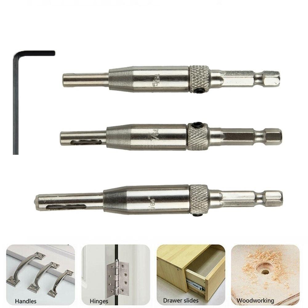 Hinge Drill Bit 3 Pcs Electroplating High-speed Steel