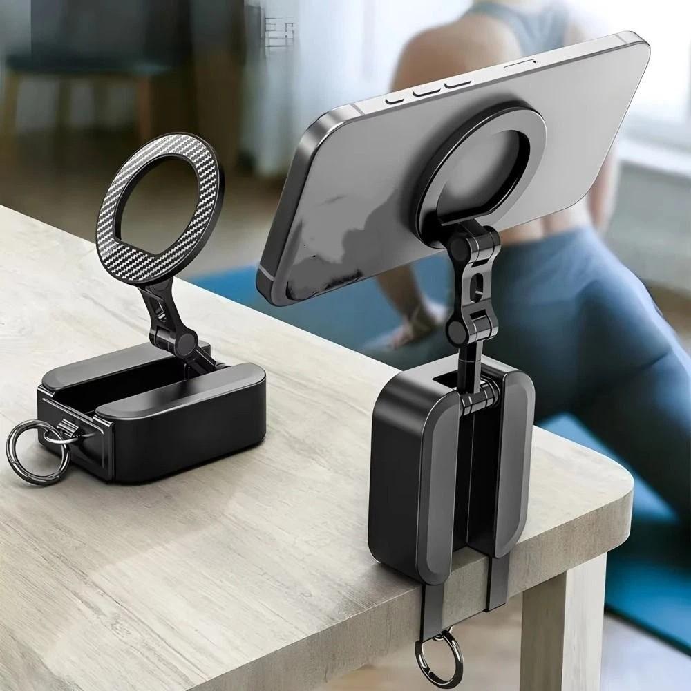 Rotatable Magnetic Phone Holder Foldable Phone Stand Pocket-Sized Car Phone Holder Travel