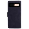 For Google Pixel 8a Phone Stand Case Wallet PU Leather Flip Solid Color Cell Phone Cover