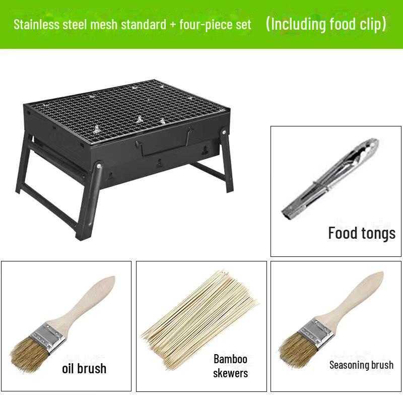 Portable Outdoor Folding Charcoal BBQ Grill - Cross-Border Hot Seller