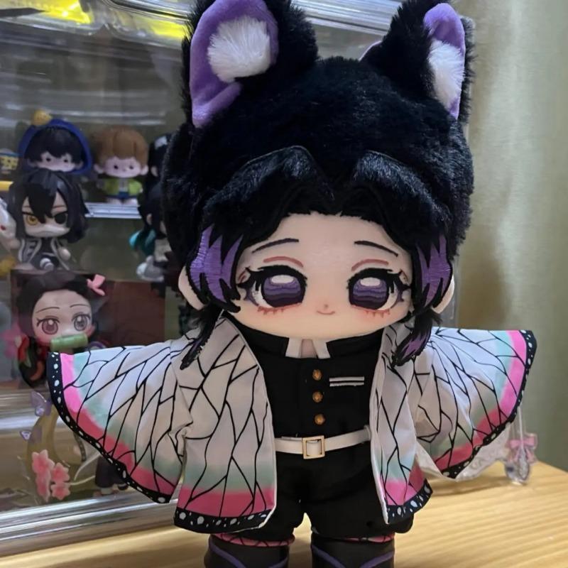 20cm Cotton Doll Kocho Shinobu, Cute High-Appeal Cartoon Character Plush, Demon Slayer Soft Stuffed Doll Peripherals Gift