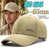 Men 60-65cm Big Size Quick-dry Trucker Cap Big Head Mesh Breathable Baseball Caps Women Summer Sun Protection Sports Snap Cap