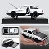Mzexoma Initial D Toyota Trueno AE86 Сплавная литая модель автомобиля Спортивный автомобиль Игрушка для детей и Тип игрушечной машины Взрослые, Инерционный (Черный А)
