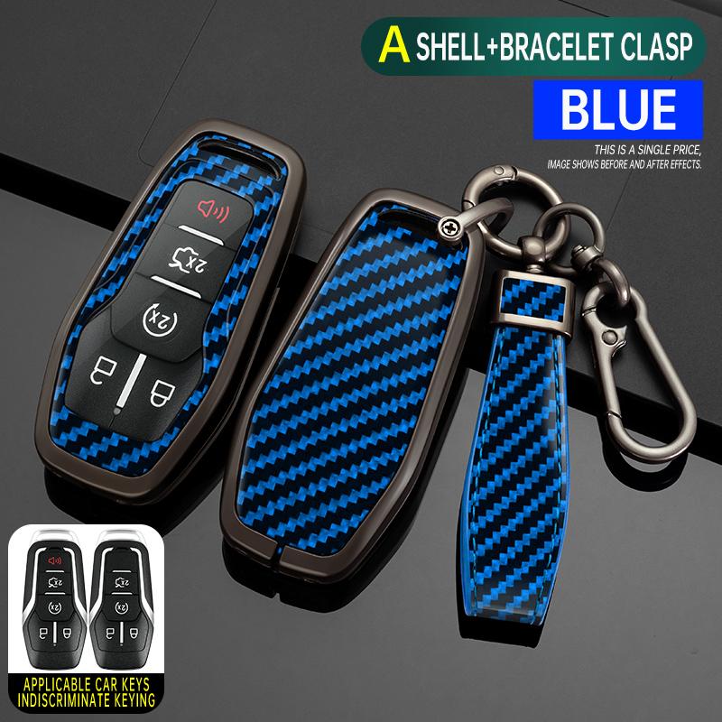 Styling Mouldings Alloy Car Remote Key Case Cover Protect Shell Bag For Ford Fusion Mondeo Mustang F-150 Explorer Edge Lincoln M
