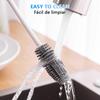 Silicone Milk Bottle Brush Cup Cleaner Glass Cleaner Kitchen Long Handled Beverage Bottle Glass Cup Cleaning Brush