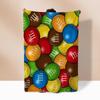 Смешное одеяло M&M's для диванов Роскошное постельное белье Пляжное полотенце Покрывала для кровати Персонажи Пушистое Клетчатое Домашний интерьер Плед На колени Мягкое Для сна