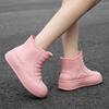 Fashion New Women's Rain Boots Rubber Shoes Non-Slip Waterproof Shoes Outdoor Wear-Resistant Kitchen Work Waterproof Fashion Boots