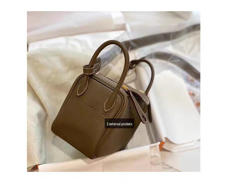 Мини-сумка Lindy 2025: Женская сумка через плечо и через плечо из коровьей кожи First Layer Lychee