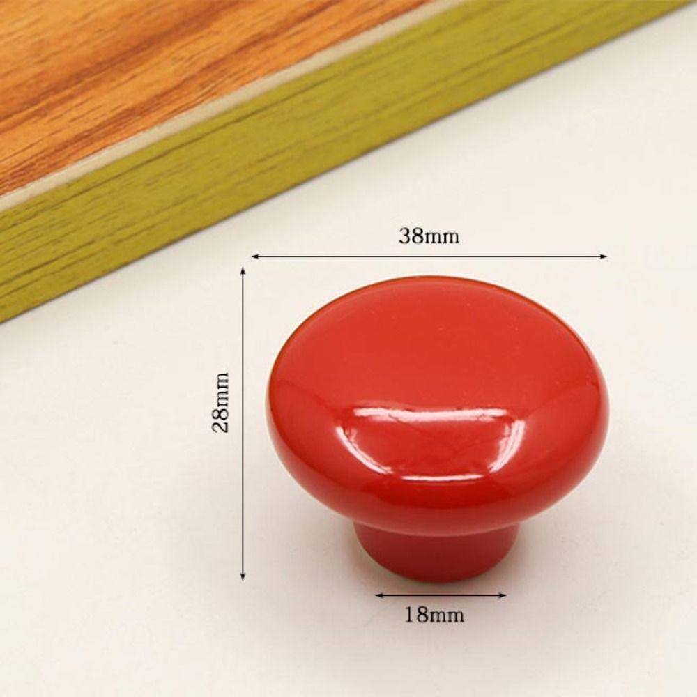 Single Hole Ceramic Cabinet Knob European Style Drawer Knobs Door Pull Handles Children's Room