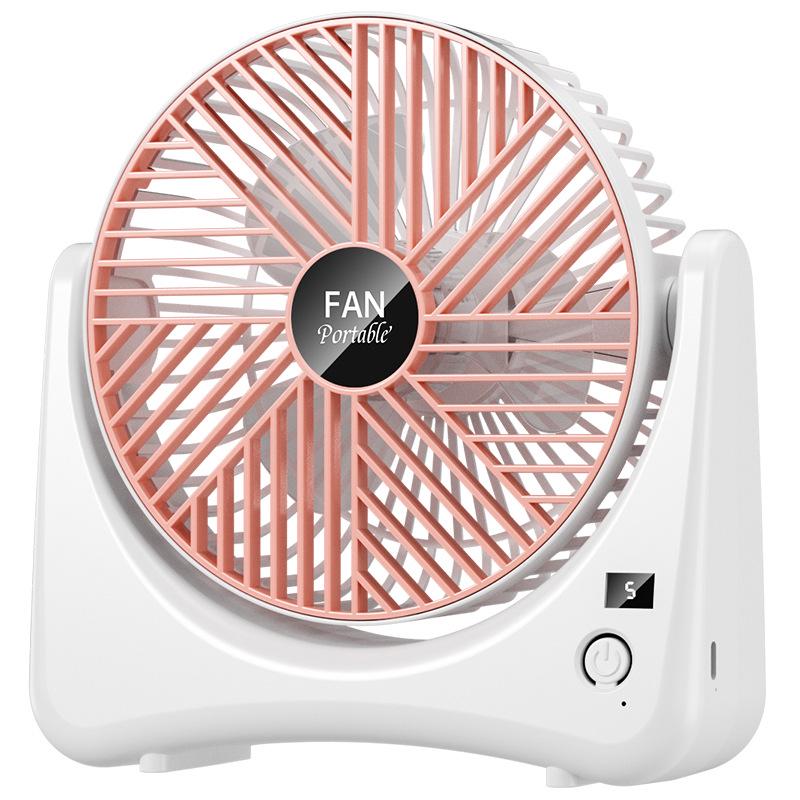 Ultra-Quiet USB Rechargeable Desktop Fan - Strong Wind & Long Battery Life for Home, Dorm, Office, Outdoors