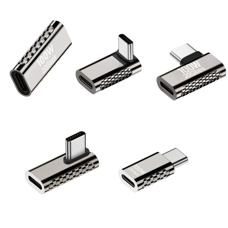 100W 20Gbps Laptop Power Charger Supply Adapter Connector USB-C Type-C Female to Female Converter for Phone Tablets