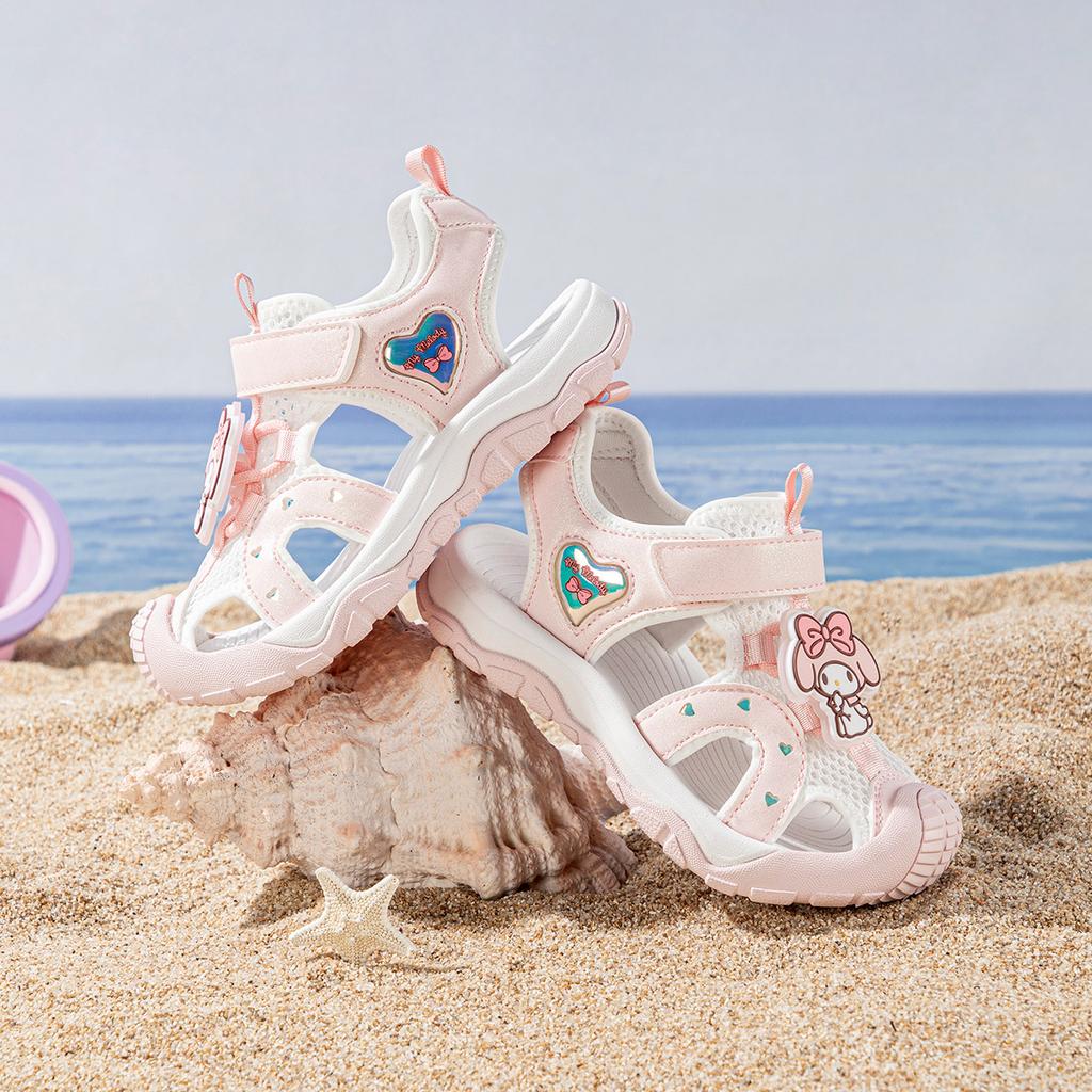 Kaiti Cat Children's Shoes 2026 New Product Summer Girls' Beach Shoes Hollow Breathable Baotou Sandals