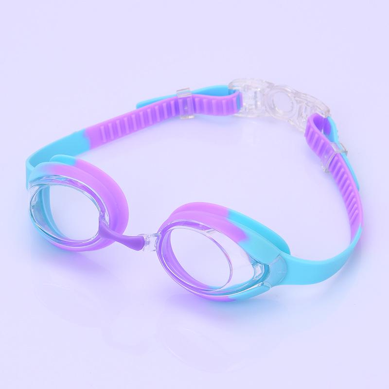 Силиконовые детские водонепроницаемые очки для плавания с высоким разрешением и защитой от запотевания