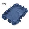Retro Style Table Linens Placemat with Ruffle Edge, Heat Resistant Mat, Rectangular Boho Chic Decor Fabric Coaster for Home Party Dining Decorative