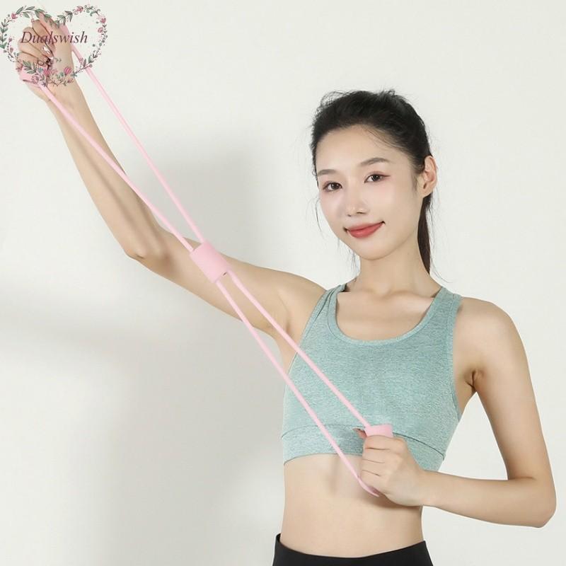 Эластичная лента для подтягиваний в форме восьмерки, для расширения груди и создания напряжения, для красивой спины, для йоги, пилатеса, фитнеса, веревка в форме восьмерки