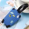 Cute Cartoon Silicone Luggage Tag with Strap Backpack Handbag Tag Label Name ID Tags Baggage Suitcase Identifiers Business Trip