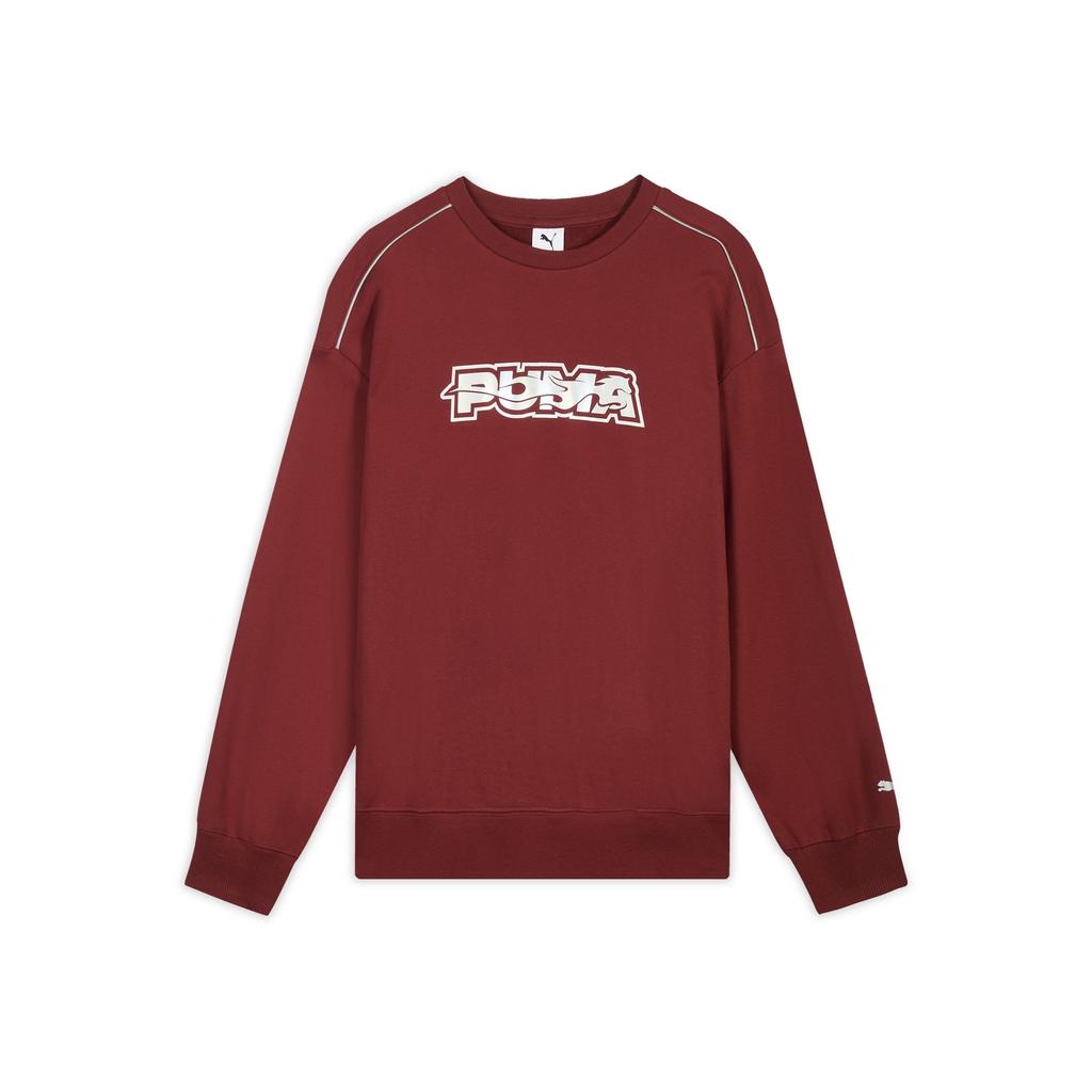 Puma Fw25 Race Ahead Crew Терри КНЙ Год Лошади Ограниченная Серия Вязаный Свитшот с Круглым Вырезом Унисекс свитшот 636033-28