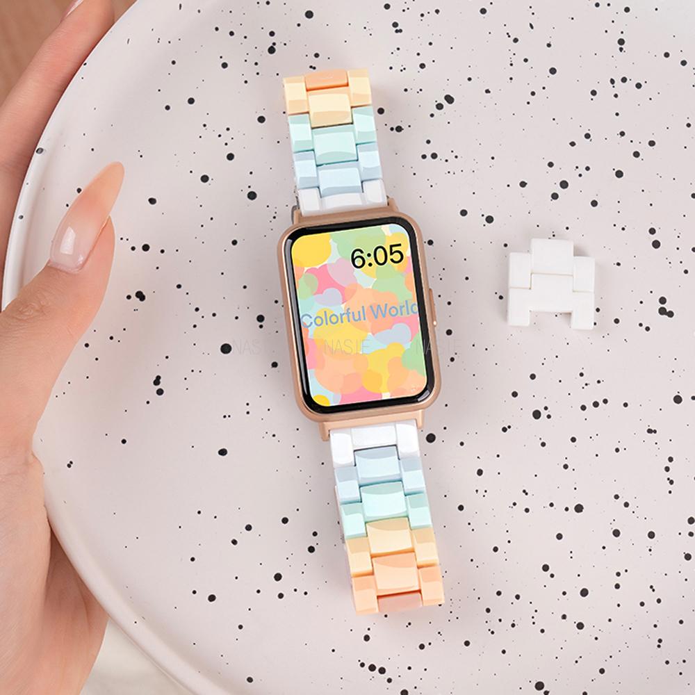 Candy Rainbow Band для Samsung Galaxy Fit 3 Модный ремешок для Samsung Fit 3 Smart Watch Correa Аксессуары