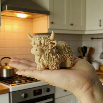 Форма для кубиков льда "Шотландская корова", силиконовая, гибкая, в форме животного, креативный производитель кубиков льда для виски и коктейлей