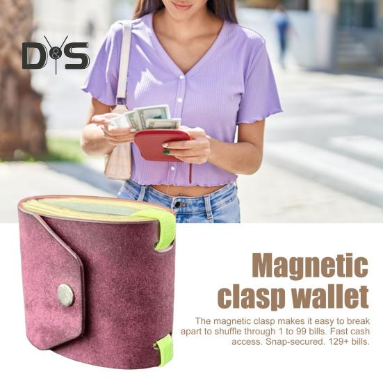 Кошелек Cash Wrap с быстрым доступом к наличным деньгам, органайзер для денег из искусственной кожи с магнитной застежкой, удобный кошелек для бармена, парикмахера