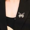 Boys Luxury Sense Korean Style Badge Transparent Wings Butterfly Women Brooch Clothes Accessories
