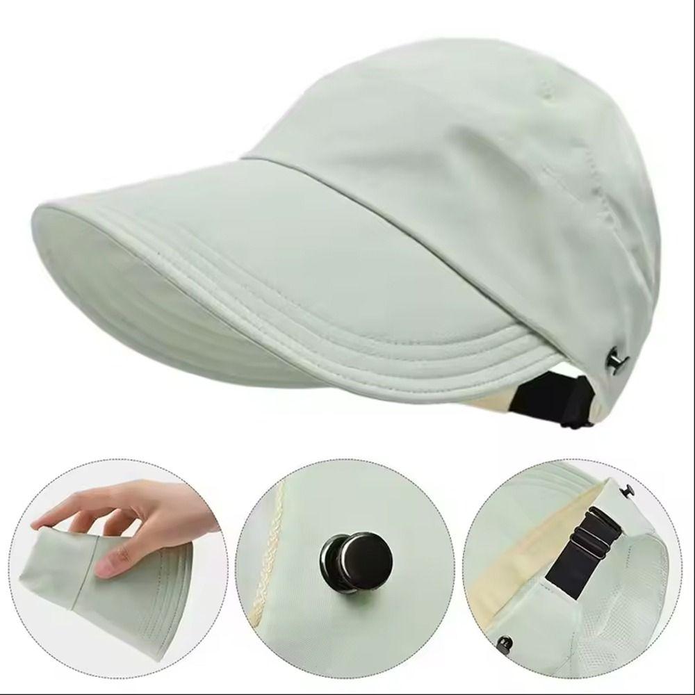 Breathable Outdoor Beach Hat Wind Proof Wide Brim Sunhat Casual Sun Protection Cap Cycling