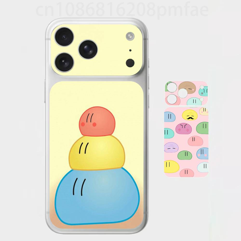 Премиальная наклейка-обертка Dango Daikazoku для iPhone 17 Pro/Max, Защитная декаль на заднюю панель и рамку камеры (Не чехол)