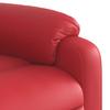 Electric Massage Recliner with Rising Function Red Faux Leather