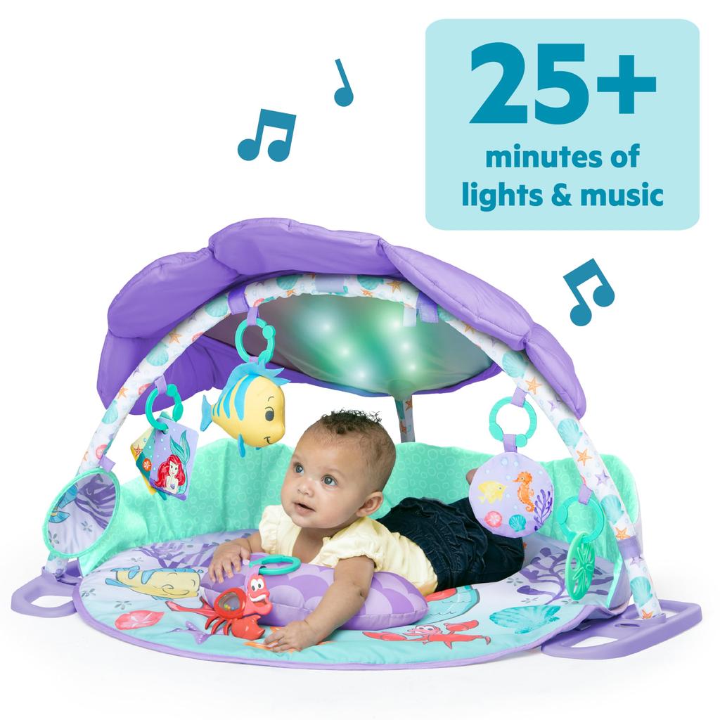 Яркий старт Disney Light Music Activity Gym Little Mermaid Play Gym Music Light Обучающая игрушка для игр в помещении Sea 12534 & [0 месяцев~]